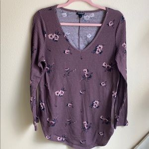 Torrid floral purple top
